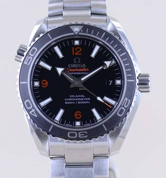  Omega Seamaster Planet Ocean Co-Axial 42mm Cal. 8500 Diver Taucheruhr B+P 
