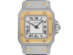 Thumbnail von Cartier Santos Galbée Lady Ref.0902 1999 Box&Beschreibung sehr gut Vintage Santos Galbee Lady PM kleines Modell