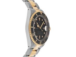 Thumbnail von Rolex Submariner Date Ref.16613 1991 Box&Beschreibung Sehr gut Vintage Vintage Submariner Date