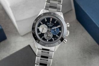  Zenith Chronomaster Sport Chronograph Stahl Automatik Ref. 03.3100.3600/21.M3100 B&P 