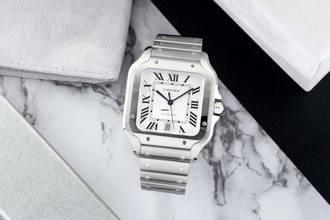 Thumbnail von Cartier Santos De Cartier Steel Automatic Ref. WSSA0018