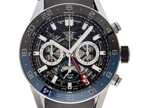  TAG Heuer Carrera GMT Twin-Time Ref.CBG2A1Z.FT6157 2024 Full Set Ungetragen Carrera Chronograph Twin-Time Faltschließe 