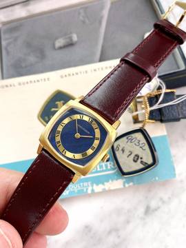  Jaeger-LeCoultre Classic Ladys Damen Lapis Dial Solid Gold Vintage Full Set Box Papers ref 9032 9032 