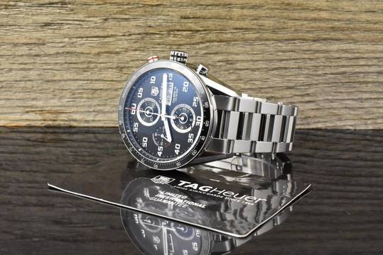  TAG Heuer Carrera Calibre 16 Day Date Chronograph SERVICE 2025 - Black Ceramic - Automatik 2016 