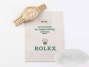 Thumbnail von Rolex Lady-Datejust Gelbgold 750 2000 Lc010 Diamanten Brillanten Automatik 18kt Yellow Gold President-band Chronometer Oyster