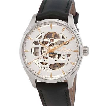 Hamilton Jazzmaster Skeleton 40 mm Green Automatic Men's NEW FULL SET