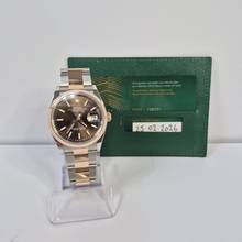 Thumbnail von Rolex Datejust 36 36mm Ouro Rosé & Aço Chocolate Dial Automático Completo