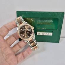 Rolex Datejust 36 Rose Gold & Steel Chocolate Dial Automatic Full
