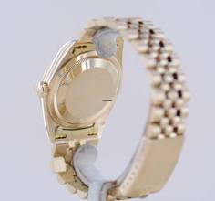 Thumbnail von Rolex Datejust 16238 Jubile Fluted Bezel Champager Dial 18K Gold Papers rar