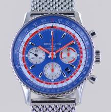 Breitling Navitimer 1 B01 Chronograph 43 mm B01 Steel Pan Am Edition blue dial B+P