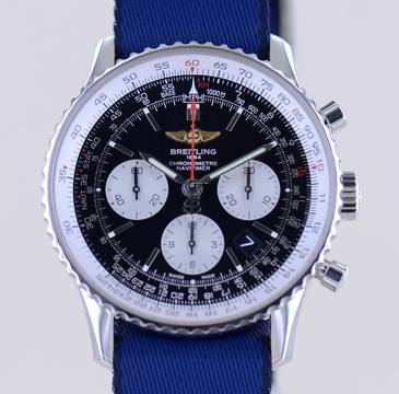  Breitling Navitimer 1 B01 Chronograph 43 mm B01 Chronograph Stahl black Dial Klassiker 