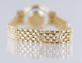 Thumbnail von Chopard Happy Diamonds Diamonds 18K Gold Lady Gold Band Baguette Luxury Top B+P