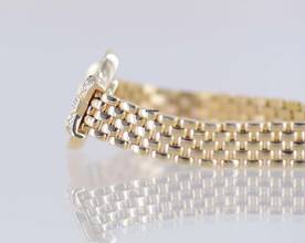 Thumbnail von Chopard Happy Diamonds Diamonds 18K Gold Lady Gold Band Baguette Luxury Top B+P