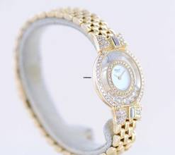 Thumbnail von Chopard Happy Diamonds Diamonds 18K Gold Lady Gold Band Baguette Luxury Top B+P