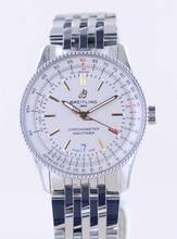 Thumbnail von Breitling Navitimer Automatic 41 Silver Date Chronometer Steel Bracelet Fold Clasp Top B+P