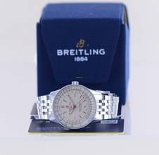 Thumbnail von Breitling Navitimer Automatic 41 Silver Date Chronometer Steel Bracelet Fold Clasp Top B+P