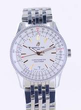 Thumbnail von Breitling Navitimer Automatic 41 Silver Date Chronometer Steel Bracelet Fold Clasp Top B+P