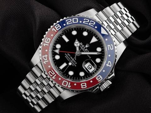  Rolex GMT-Master II Pepsi Ref.126710BLRO 2019 LC 100 Full Set wie Neu Vintage GMT Master II Pepsi 