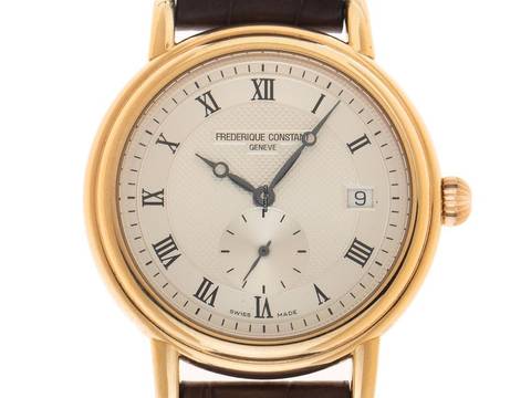  Frederique Constant Slimline Ref.345X3P9 2015 Full Set sehr gut Vintage Classic Slimline 18kt Roségold 51g 