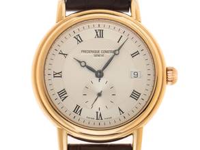  Frederique Constant Slimline Ref.345X3P9 2015 Full Set sehr gut Vintage Classic Slimline 18kt Roségold 51g 