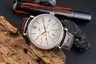 Thumbnail von IWC Portofino Hand-Wound Hand-Wound Eight Days Stainless Steel Men's Watch Ref. IW510103 Box