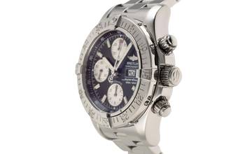 Thumbnail von Breitling Superocean Chronograph II stainless steel automatic men's watch ref A13340 papers
