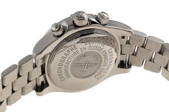 Thumbnail von Breitling Superocean Chronograph II stainless steel automatic men's watch ref A13340 papers