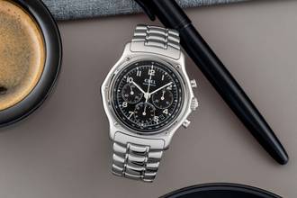 Thumbnail von Ebel Le Modulor Chronograph stainless steel automatic men's watch ref. E9137240 box
