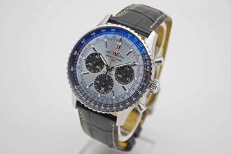 Breitling Navitimer 1 B01 Chronograph 43 Ice Blue AB0138 with Breitling warranty until 2031