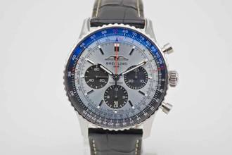 Thumbnail von Breitling Navitimer 1 B01 Chronograph 43 Ice Blue AB0138 with Breitling warranty until 2031
