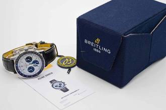 Thumbnail von Breitling Navitimer 1 B01 Chronograph 43 Ice Blue AB0138 with Breitling warranty until 2031