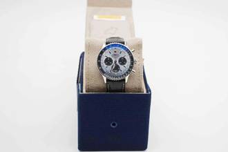Thumbnail von Breitling Navitimer 1 B01 Chronograph 43 Ice Blue AB0138 with Breitling warranty until 2031