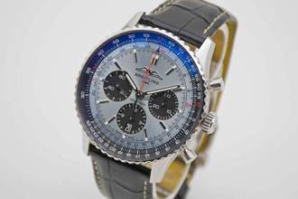 Thumbnail von Breitling Navitimer 1 B01 Chronograph 43 Ice Blue AB0138 with Breitling warranty until 2031