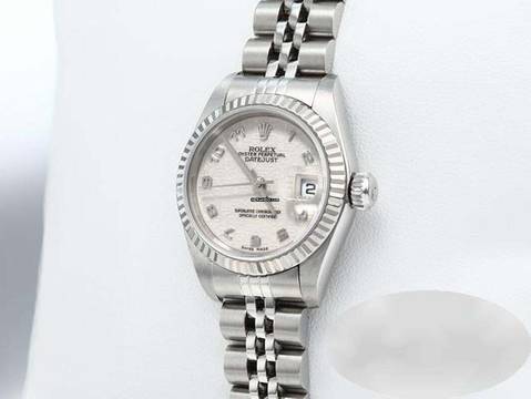  Rolex Lady-Datejust Edelstahl Weissgold 750 2001 Automatik Stahl Stainless Steel 18kt White Gold Jubilé-band Chronometer Oyster 