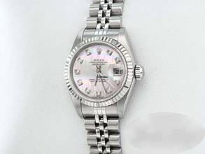 Thumbnail von Rolex Lady-Datejust Edelstahl Weissgold 750 2002 Perlmutt Diamanten Automatik Stainless Steel 18kt White Gold Jubilé-band Chronometer Oyster