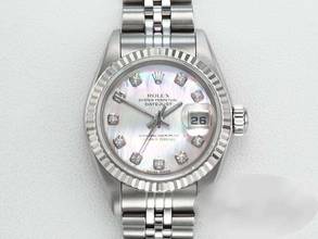 Thumbnail von Rolex Lady-Datejust Edelstahl Weissgold 750 2002 Perlmutt Diamanten Automatik Stainless Steel 18kt White Gold Jubilé-band Chronometer Oyster