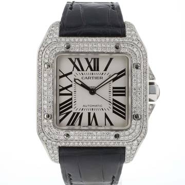  Cartier Santos 100 XL Diamonds 