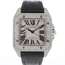  Cartier Santos 100 XL Diamonds 
