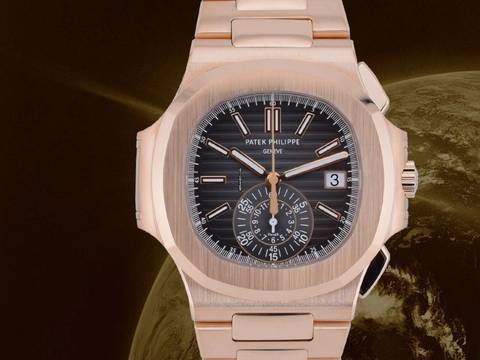  Patek Philippe Nautilus 5980/1r Rose Gold Chronograph - Full Set New 2018 