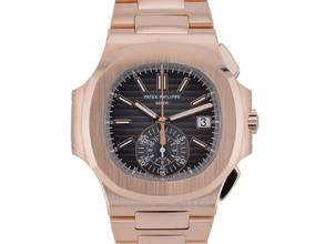 Thumbnail von Patek Philippe Nautilus 5980/1R Rose Gold Chronograph - Full Set New 2018
