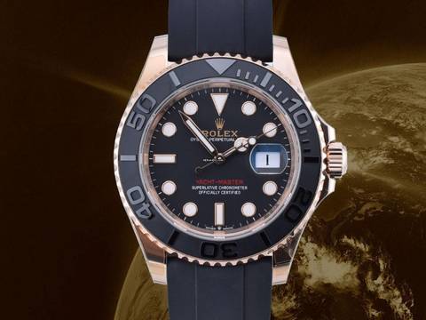  Rolex Yacht-Master 40 Ref. 126655 New 2024 Stickers Rose Gold 40mm Oysterflex Full Set 