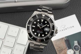  Rolex Sea-Dweller Single Red Edelstahl Herrenuhr Oyster Ref. 126600 B&P 2018 