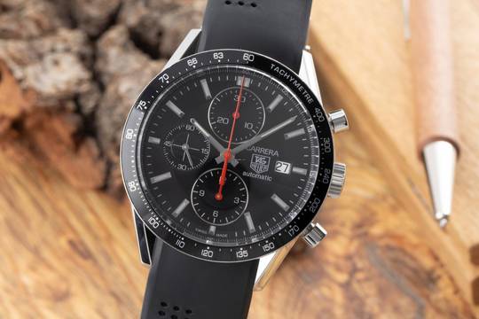  TAG Heuer Carrera Calibre 16 Chronograph Stahl Automatik Ref. CV2014.FT6014 B&P 