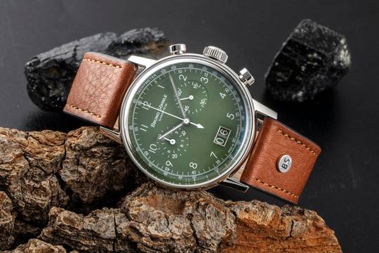  Bruno Söhnle Glashütte Bergamo Chronograph Stahl Quarz Herrenuhr 17-13237-431 