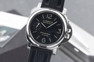 Panerai Luminor Marina 8 Days Stainless Steel Hand-Wound Ref. PAM00510 B&P 2014