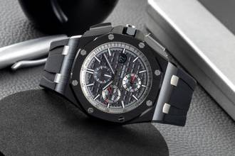 Thumbnail von Audemars Piguet Royal Oak Offshore Chronograph Ceramic / Titanium Automatic Ref. 26405CE.OOA002CA.01 B&P