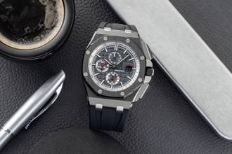 Thumbnail von Audemars Piguet Royal Oak Offshore Chronograph Ceramic / Titanium Automatic Ref. 26405CE.OOA002CA.01 B&P