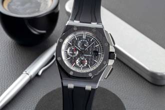 Audemars Piguet Royal Oak Offshore Chronograph Ceramic / Titanium Automatic Ref. 26405CE.OOA002CA.01 B&P