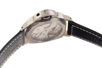 Thumbnail von Panerai Luminor Base Titanium Tobacco Dial Hand-Wound Men's Watch PAM00116 B&P 2002