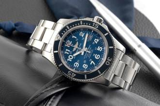 Thumbnail von Breitling Superocean II 44 Steel Blue Dial Automatic Men's Watch Ref. A17392D71